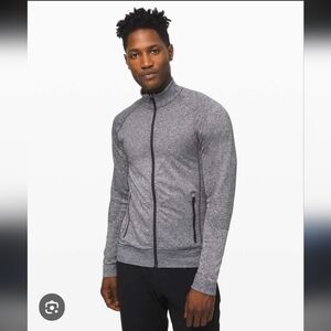 Mens Lululemon Engineered Warmth Gray Zip Up Jacket